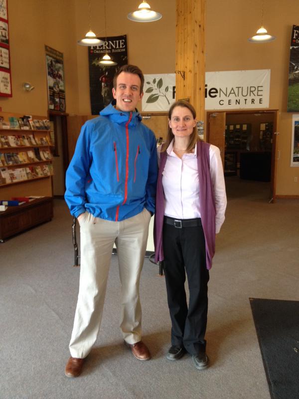 Patti Vadnais with Tristan Woods, Chamber treasurer