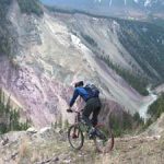 Challenging the single track above the Wigwam River.