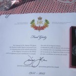 Fernie Diamond Jubilee Commemorative Medal presentation