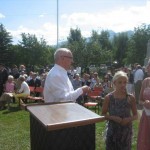 Fernie Diamond Jubilee Commemorative Medal presentation