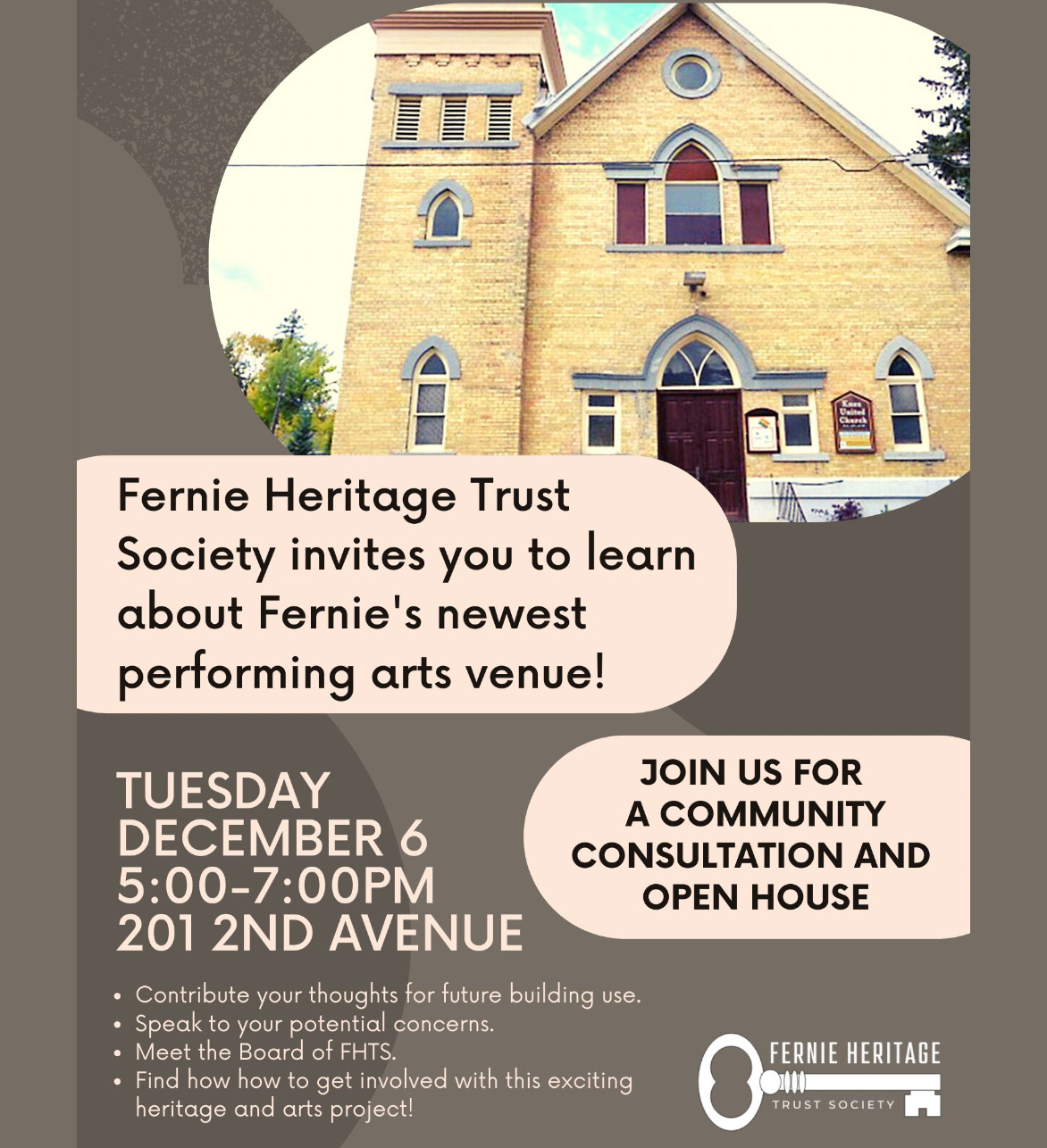 Fernie Heritage Trust Society Open House