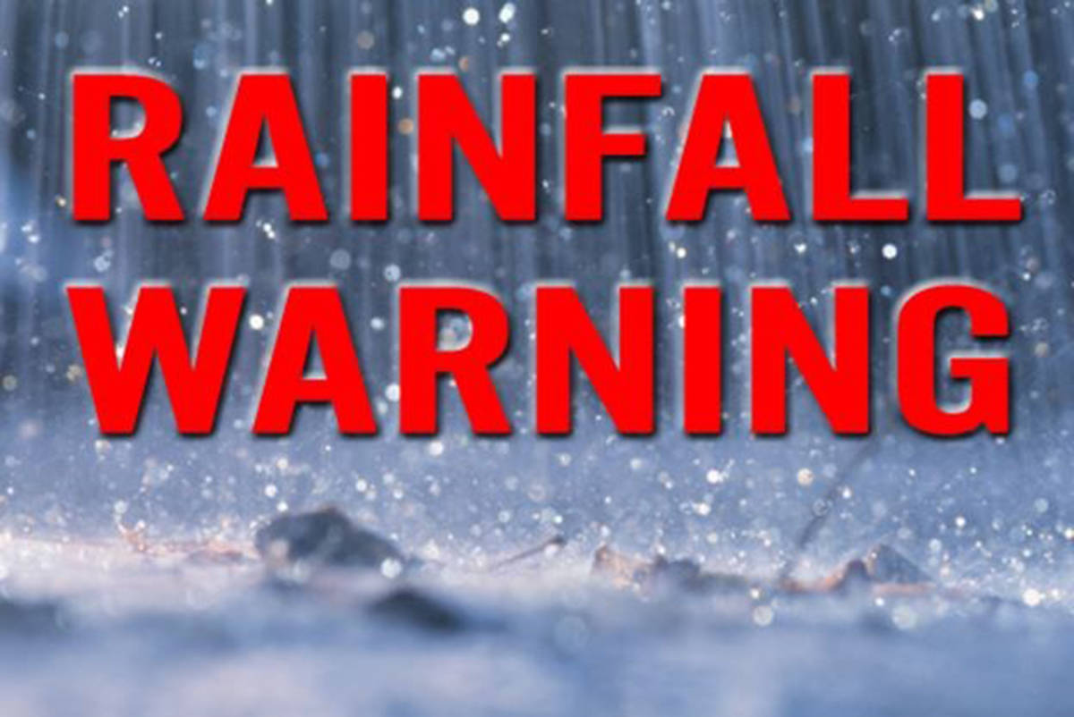 Heavy Rainfall Warning