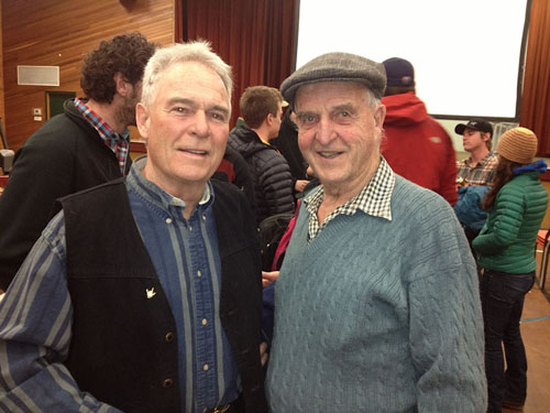 David Aitkens, 2013 Mountain Culture Award winner, and Leo Grillmair
