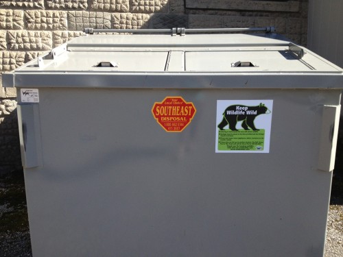 Fernie bear proof public dumpster