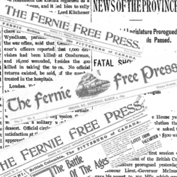 Fernie Free Press 1899 to 1947 is Online