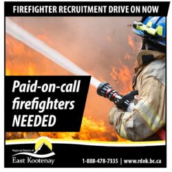 RDEK Paid On-Call Firefighters Needed